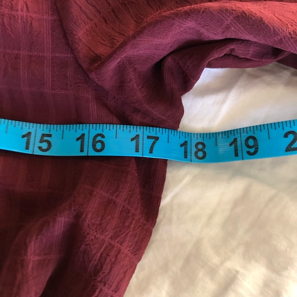 Mi Ami Wine Long Sleeve Wrap Dress - Picture 5 of 7